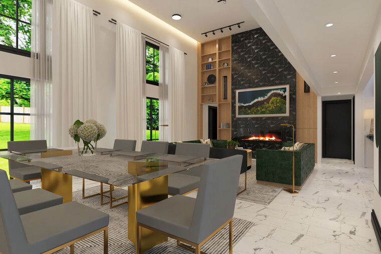 Online design Contemporary Living Room by Ibrahim H. thumbnail