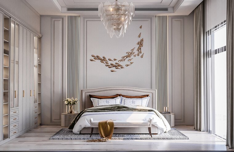 Online design Glamorous Bedroom by Raneem K. thumbnail