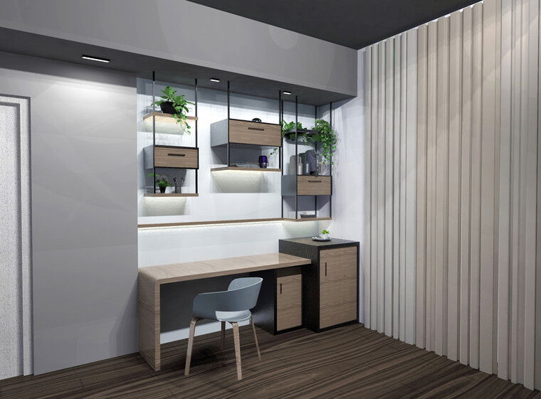 Online design Modern Home Office by Nazila A. thumbnail