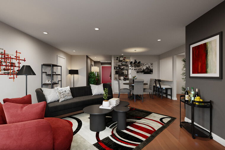 Diseño en línea Sala de Estar Glamurosa por KaSonndra L. miniatura