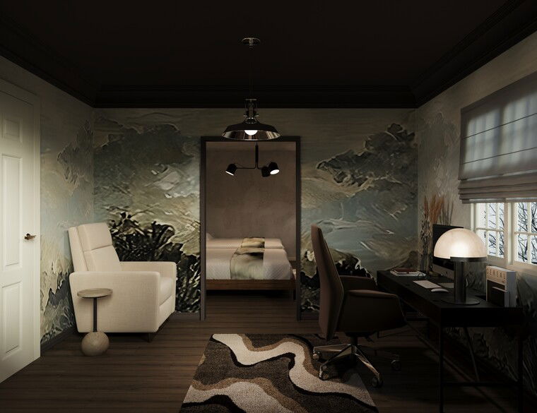 Online design Transitional Home Office by Sahar M. thumbnail
