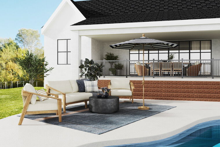 Diseño en línea Patio transicional por Sharné L. miniatura