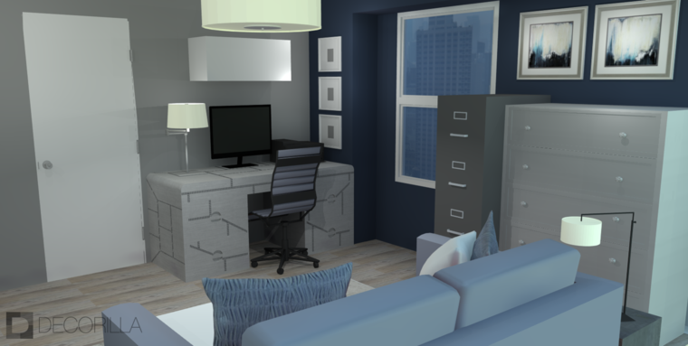 Online design Modern Home Office by Amber K. thumbnail