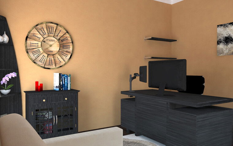 Online design Transitional Home Office by Gargi K. thumbnail