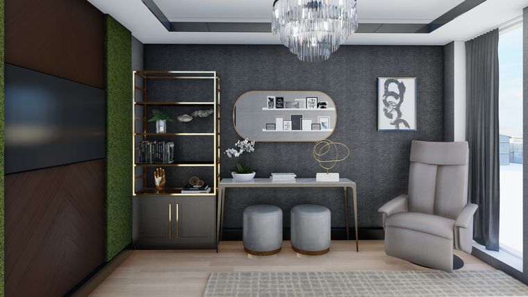 Online design Modern Home Office by Picharat A.  thumbnail
