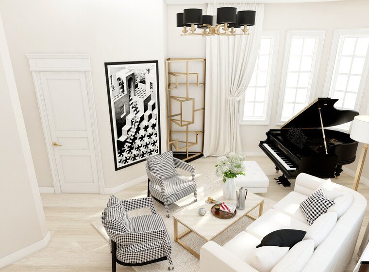 Online design Glamorous Living Room by Luba K. thumbnail