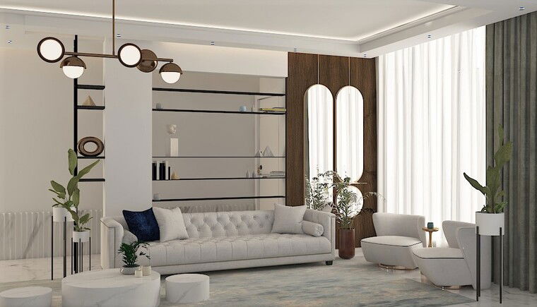 Online design Glamorous Living Room by Ghania E. thumbnail