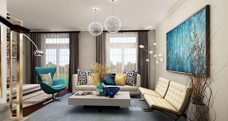 Online design Contemporary Living Room by Mary B. thumbnail