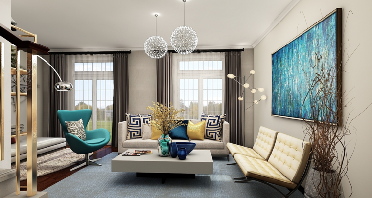 Online design Contemporary Living Room by Mary B.  thumbnail