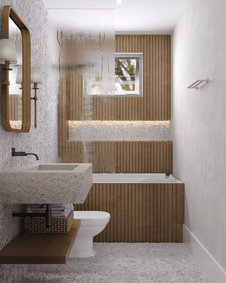Diseño en línea Baño Moderno por Karla A. miniatura