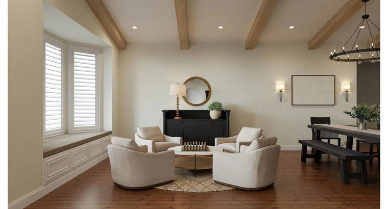 Online design Transitional Combined Living/Dining by Ashley S. thumbnail