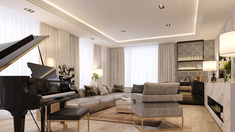Online design Glamorous Living Room by Mladen C. thumbnail