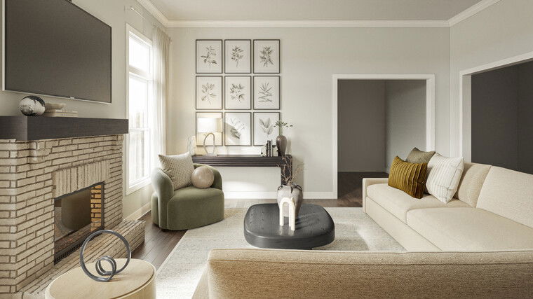 Diseño en línea Sala de estar moderna por Sharné L. miniatura