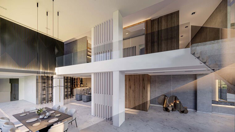 Online design Modern Combined Living/Dining by Alexandra U. thumbnail