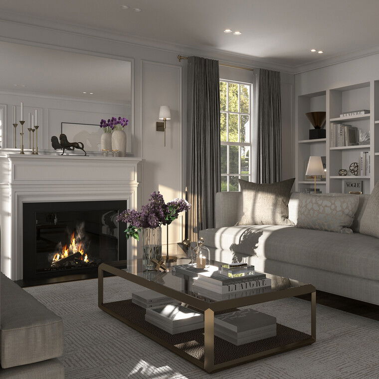 Online design Transitional Living Room by Nathalie I. thumbnail