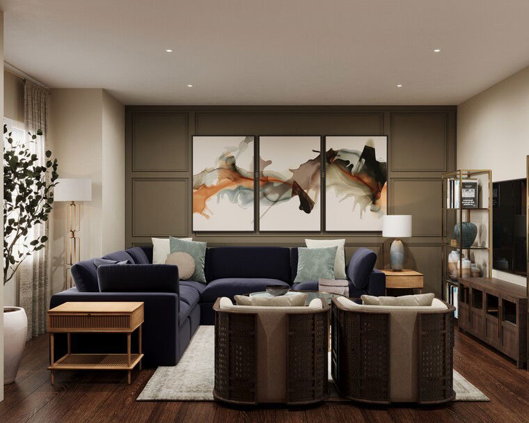 Online design Transitional Living Room by Sarah R. thumbnail