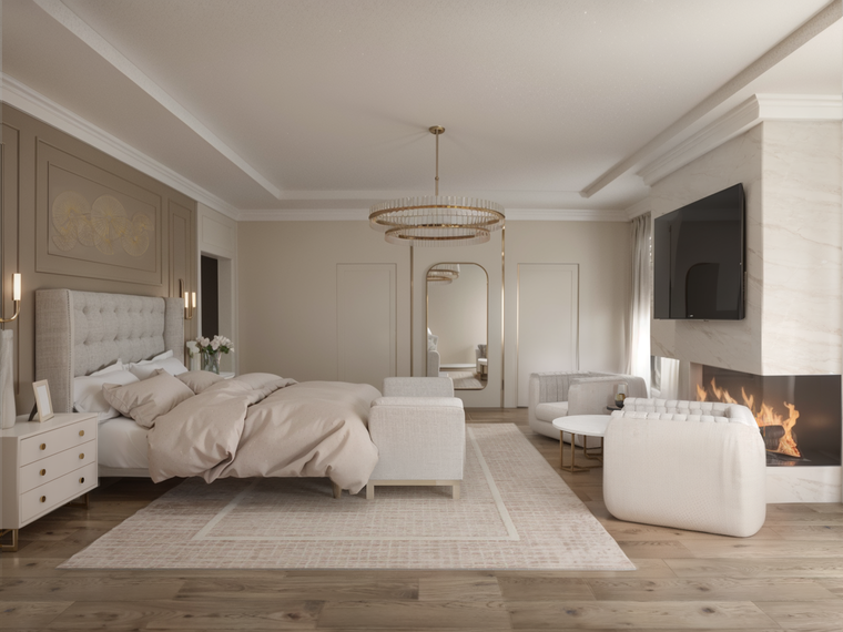 Online design Glamorous Bedroom by Carine C. thumbnail