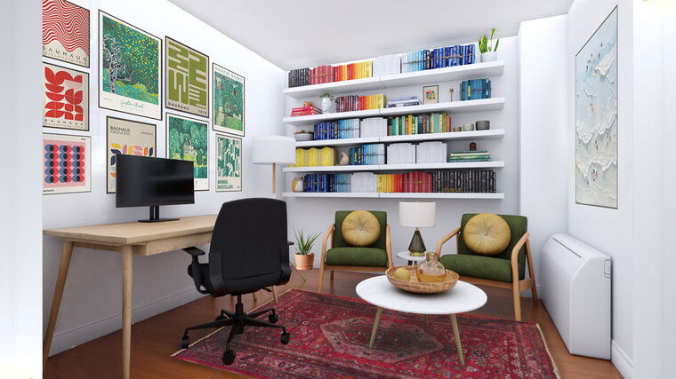 Online design Modern Home Office by Liliana S. thumbnail