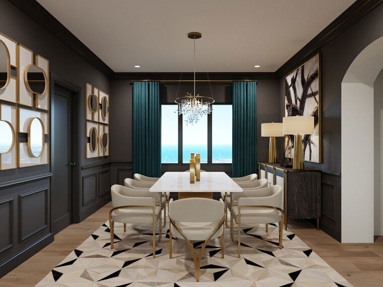 Online design Glamorous Dining Room by Casey H. thumbnail