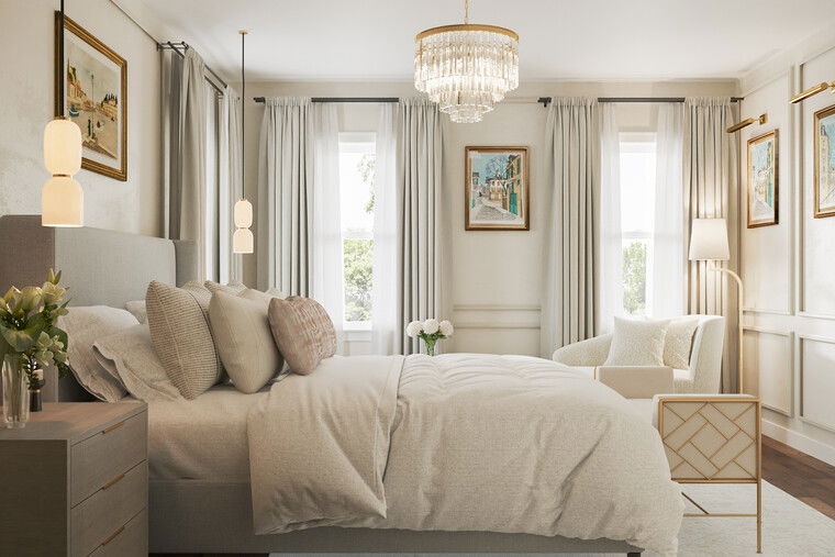Diseño en línea Dormitorio Glamuroso por Elena F. miniatura