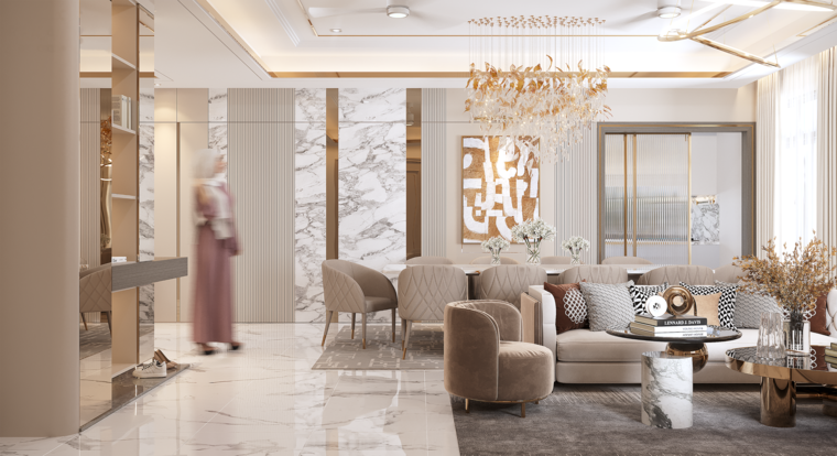 Online design Contemporary Combined Living/Dining by Alice H. thumbnail
