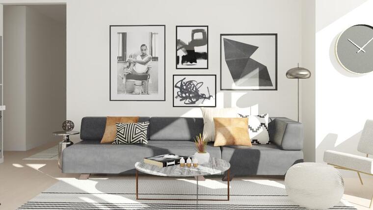 Online design Modern Living Room by Basmah E. thumbnail