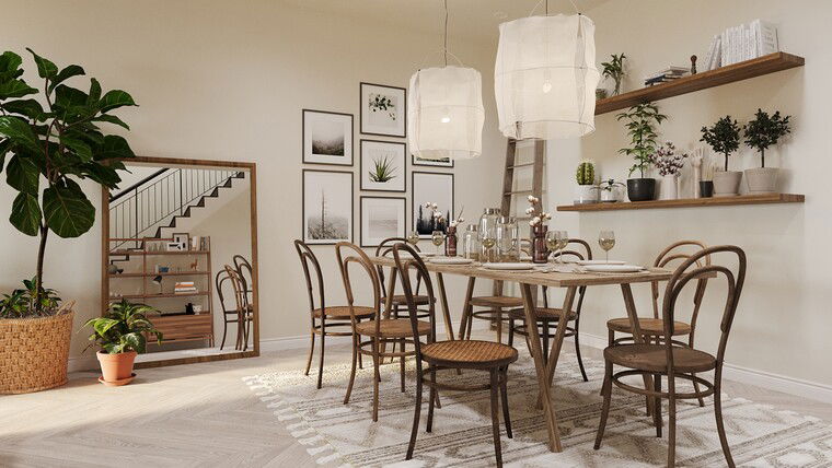 Online design Eclectic Dining Room by Aida A. thumbnail