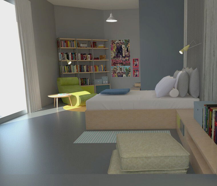 Diseño en línea Ecléctico Dormitorio por Eleni M. miniatura