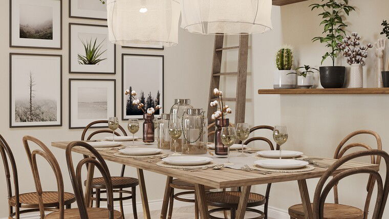 Online design Eclectic Dining Room by Aida A. thumbnail