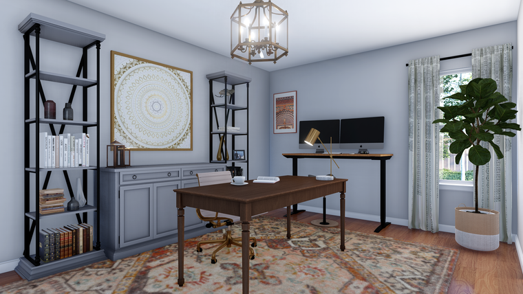 Online design Eclectic Home Office by Picharat A.  thumbnail