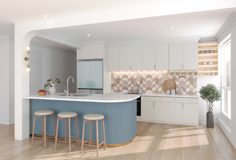 Diseño en línea Cocina Contemporánea por Sanaz M. miniatura