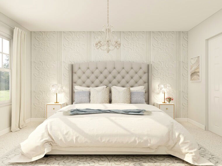 Diseño en línea Dormitorio Glamuroso por Kathryn S. miniatura