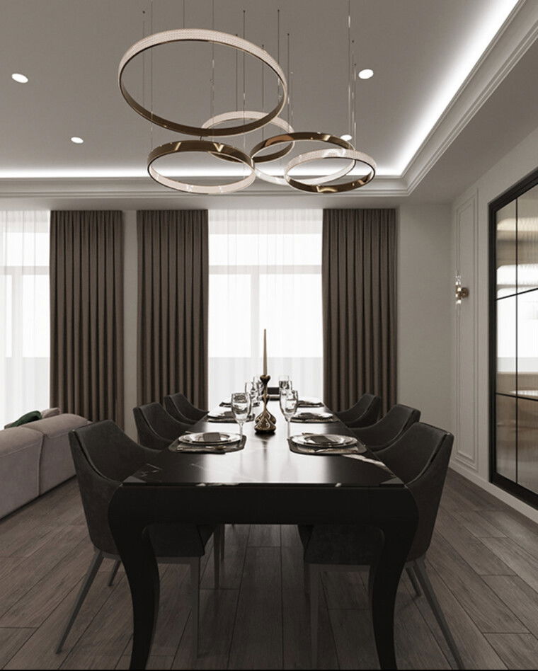 Online design Glamorous Dining Room by Leyla A. thumbnail