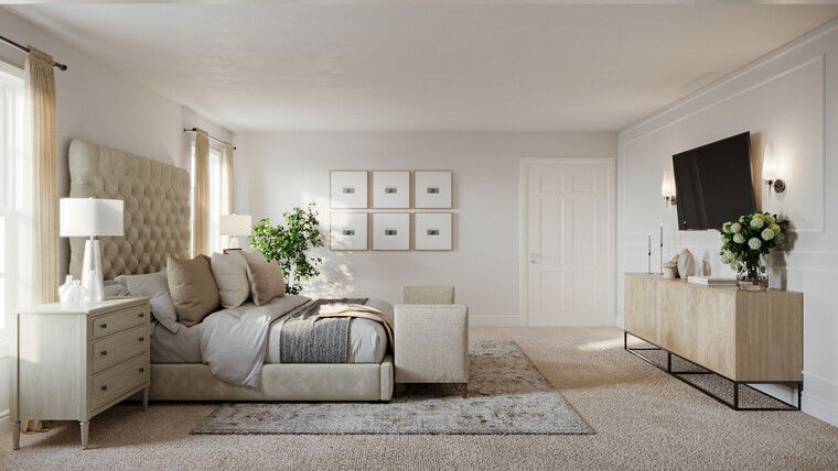 Online design Traditional Bedroom by Carine C. thumbnail