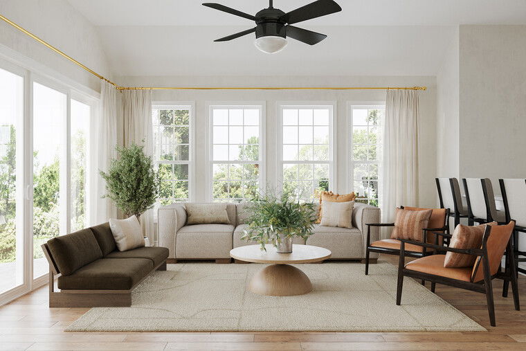 Online design Transitional Living Room by Jessica Z. thumbnail