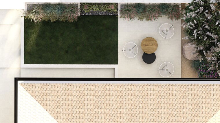 Diseño en línea Patio Contemporáneo por Dusan J. miniatura