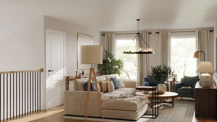 Online design Transitional Living Room by Sahar M. thumbnail