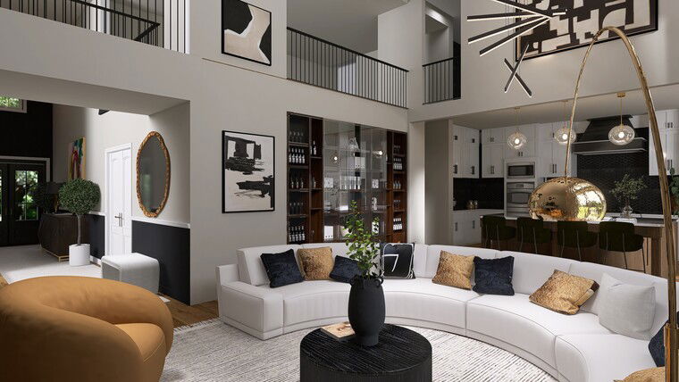 Online design Contemporary Living Room by Sierra G. thumbnail