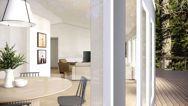 Online design Contemporary Combined Living/Dining by Lauren K. thumbnail