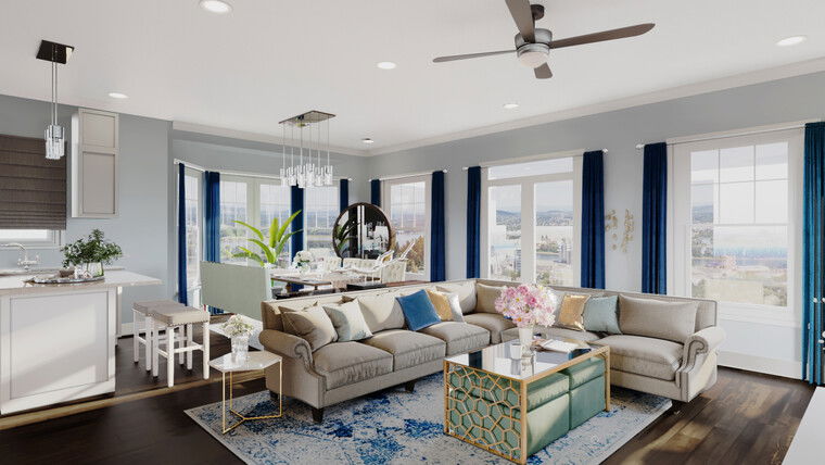 Online design Glamorous Living Room by Franzi K. thumbnail