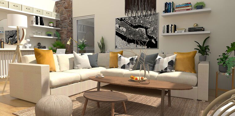 Diseño en línea Salón moderno por Dusan N. miniatura