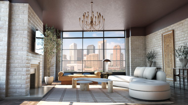 Online design Transitional Combined Living/Dining by Belal H. thumbnail