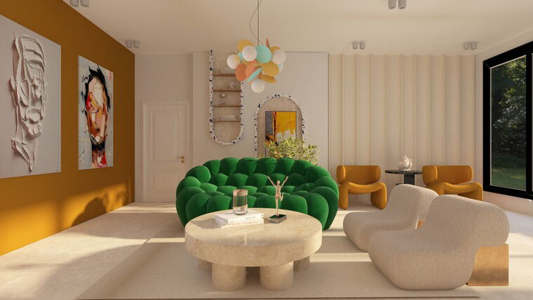 Online design Contemporary Living Room by Safa Z. thumbnail