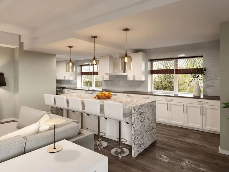 Diseño en línea Cocina Transitional por Rachel H. miniatura