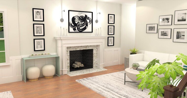 Online design Contemporary Living Room by Brittany J. thumbnail