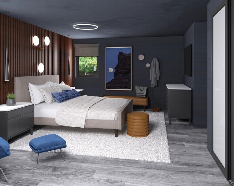 Online design Modern Bedroom by Sarah R. thumbnail