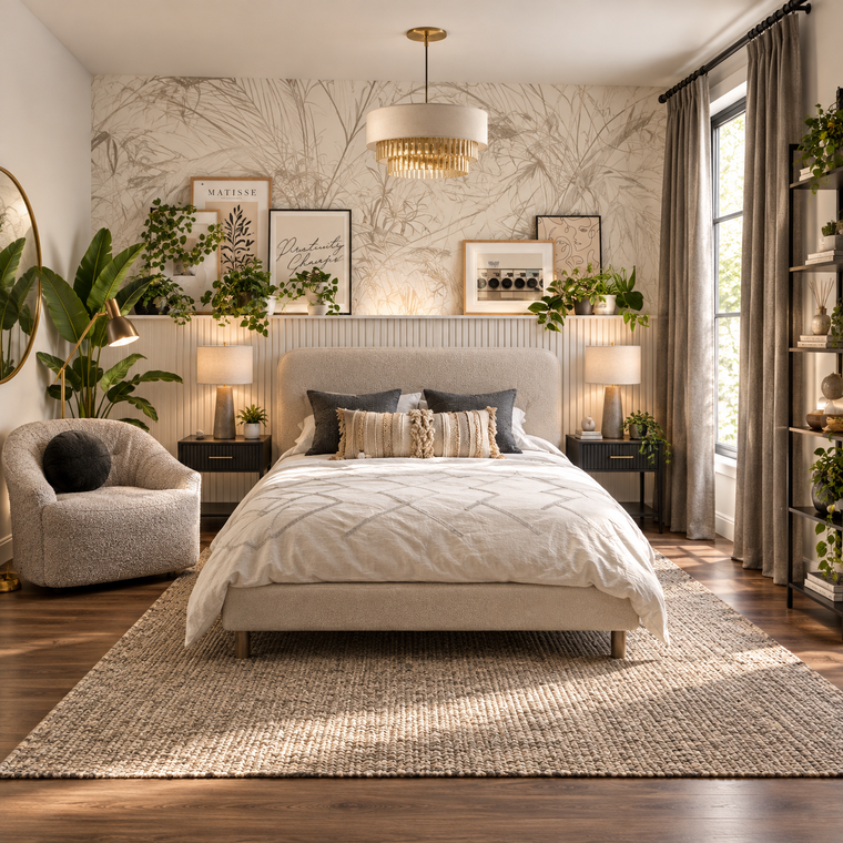 Diseño en línea Dormitorio Contemporáneo por Vale G. miniatura