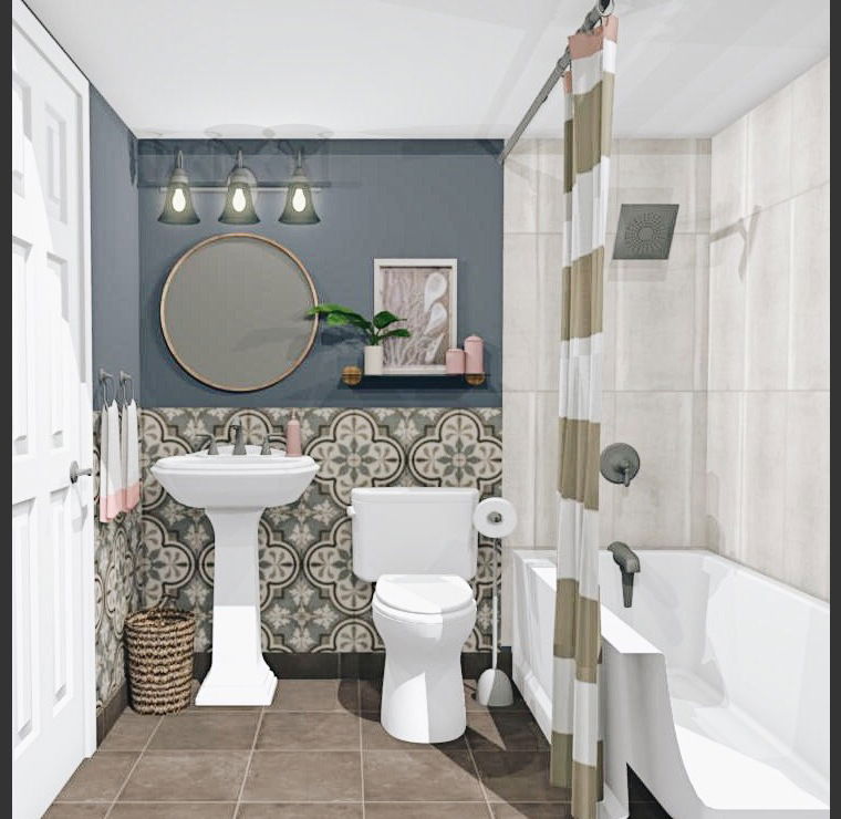 Online design Eclectic Bathroom by Krystyna A. thumbnail
