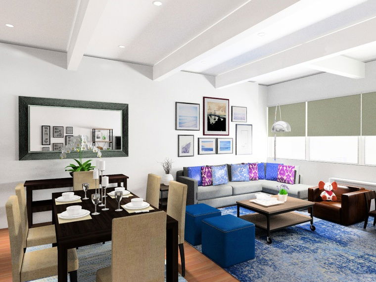 Online design Modern Living Room by Nor Aina M. thumbnail