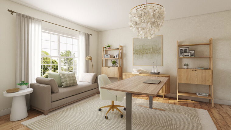 Online design Modern Home Office by Nor Aina M. thumbnail